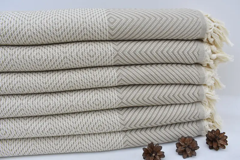 Tablecloth, Woven Blanket, Turkish Cotton Blanket, Bachelor Party Gifts, Wedding Favors, 92x80 Cotton Diamond Towel, Best Friend Wedding Gift - 4