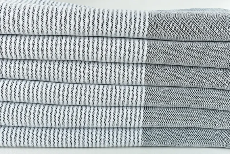 Fitnesshandtuch, Hauswärmegeschenk, Urlaubstuch, 70x36 Baumwollstreifenhandtuch, personalisiertes Strandtuch, Fouta -Handtuch, benutzerdefiniertes Hochzeitstuch, benutzerdefiniertes Handtuch - 2
