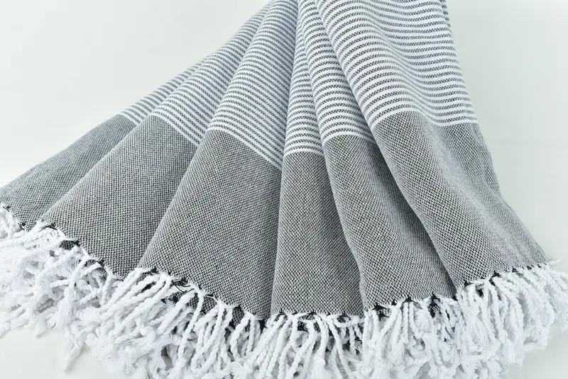Fitnesshandtuch, Hauswärmegeschenk, Urlaubstuch, 70x36 Baumwollstreifenhandtuch, personalisiertes Strandtuch, Fouta -Handtuch, benutzerdefiniertes Hochzeitstuch, benutzerdefiniertes Handtuch - 4