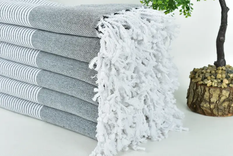 Fitnesshandtuch, Hauswärmegeschenk, Urlaubstuch, 70x36 Baumwollstreifenhandtuch, personalisiertes Strandtuch, Fouta -Handtuch, benutzerdefiniertes Hochzeitstuch, benutzerdefiniertes Handtuch - 3