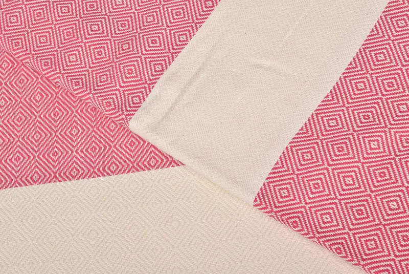 Thanksgiving Tablecloth, Throw Blanket for Bed, Woven Blanket, 96x80 Cotton Diamond Towel, Gift For Wedding Day, Bridal Shower Gift, Turkish Blanket - 7