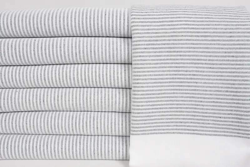 Personalized Bridesmaid Gift, 40x18 Cotton Striped Towel, Summer Towel, Monogram Kitchen Towel, Personalized Gift, Gift For Him, Wedding Favors - 1