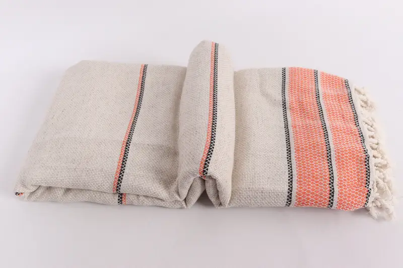 Custom Wedding Gifts, 104x96 Cotton Striped Towel, Bridal Shower Gift, Oversized Beach Towel, Turkish Blanket, Couch Throw, Wedding Anniversary Gift - 11