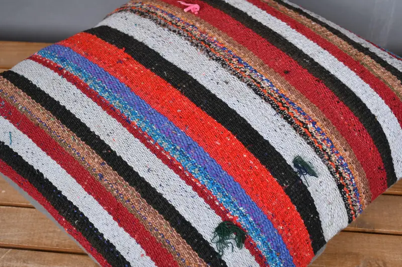 Antique Pillows, Pillow Sham, Interior Designer Pillow, 20x20 White Pillow, Seat Pillow Sham, Bright Pillow, Kilim Pillow, Pattern Throw Pillow Sham - 4