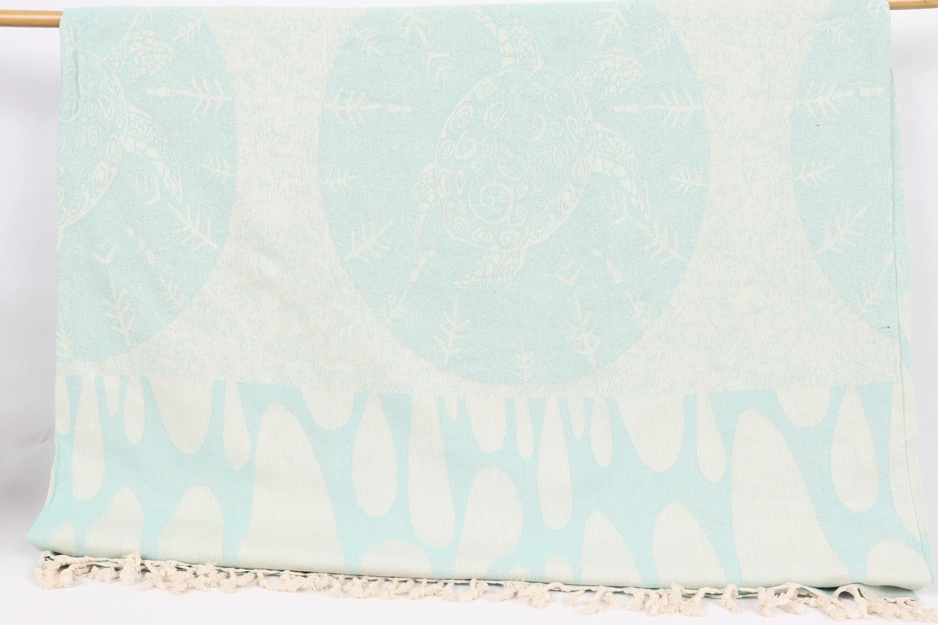 Turtle Design Throw Mint Cotton Camouflage Blanket, 79x99 Inches - 1