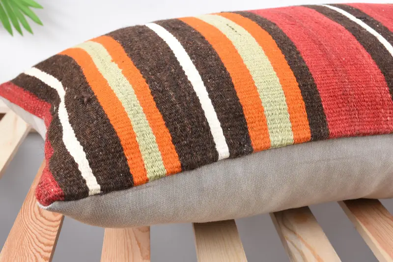 Ikat Pillow Case, Aztec Cushion Case, Gift Pillow, Boho Pillow Sham Cover, Pillow Sham, 16x36 Red Pillow Case, Pillow for Couch - 6