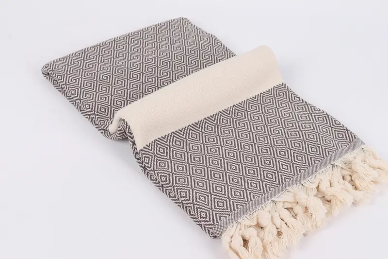 Handmade Gift, Beach Towel Gift, Bachelorette Gifts, 70x40 Cotton Diamond Towel, Best Friend Wedding Gift, Bride Gift, Organic Towel, Holiday Towel - 6