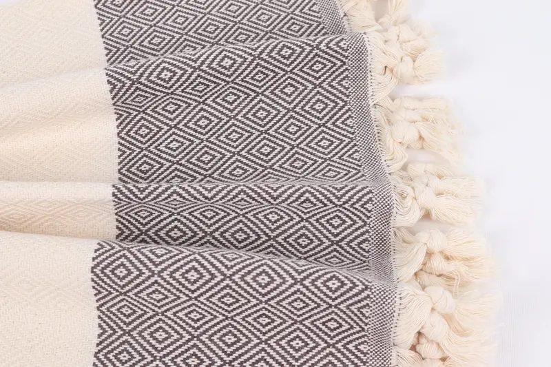 Handmade Gift, Beach Towel Gift, Bachelorette Gifts, 70x40 Cotton Diamond Towel, Best Friend Wedding Gift, Bride Gift, Organic Towel, Holiday Towel - 8