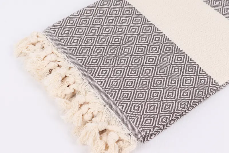 Handmade Gift, Beach Towel Gift, Bachelorette Gifts, 70x40 Cotton Diamond Towel, Best Friend Wedding Gift, Bride Gift, Organic Towel, Holiday Towel - 7