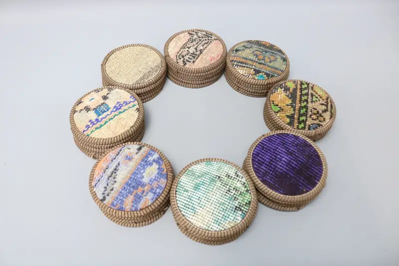 Posavasos Boho Kilim, posavasos de decoración de mesa redonda