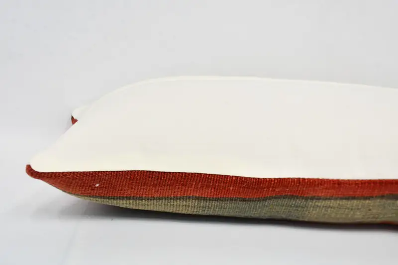 Kilim Rug Pillow, Pillow Case, Pillow for Couch, Vintage Pillow, Pillow for Sofa, 12x36 Red Cushion Case, Natural Cushion, Customized Cushion Cover - 6