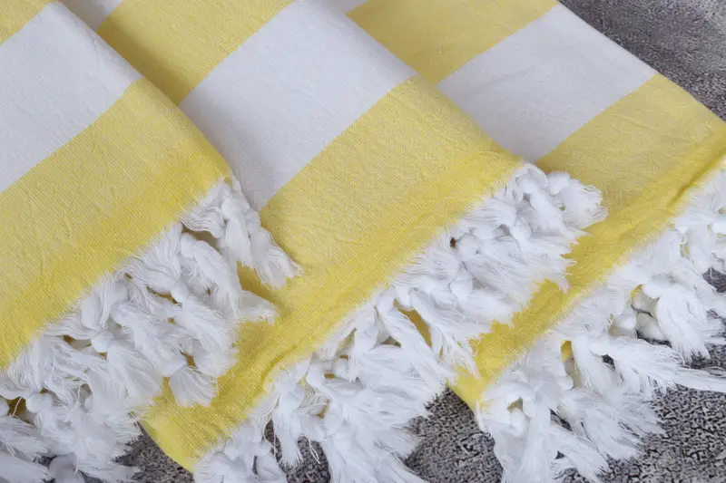 Turkish Towel USA, Best Friend Christmas Gift, Bachelorette Party Gifts Bridesmaids, 64x36 Cotton Striped Terry Towel, Quick-dry peshtemal - 5