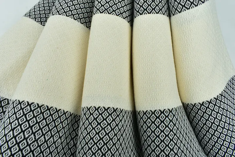 Valentines Day Gift Idea, 70x36 Linen Diamond Towel, Monogram Beach Towel, Luxury towel, Soft and absorbent Turkish towel, Bridal Shower Gift - 5
