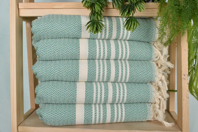 Konuk havlu, ev dekor hediyeleri, banyo havlu, kişiselleştirilmiş mutfak havlu, Noel iyilikleri, düğün iyilikleri, 40x18 pamuklu çizgili havlu, spor salonu havlu - 2