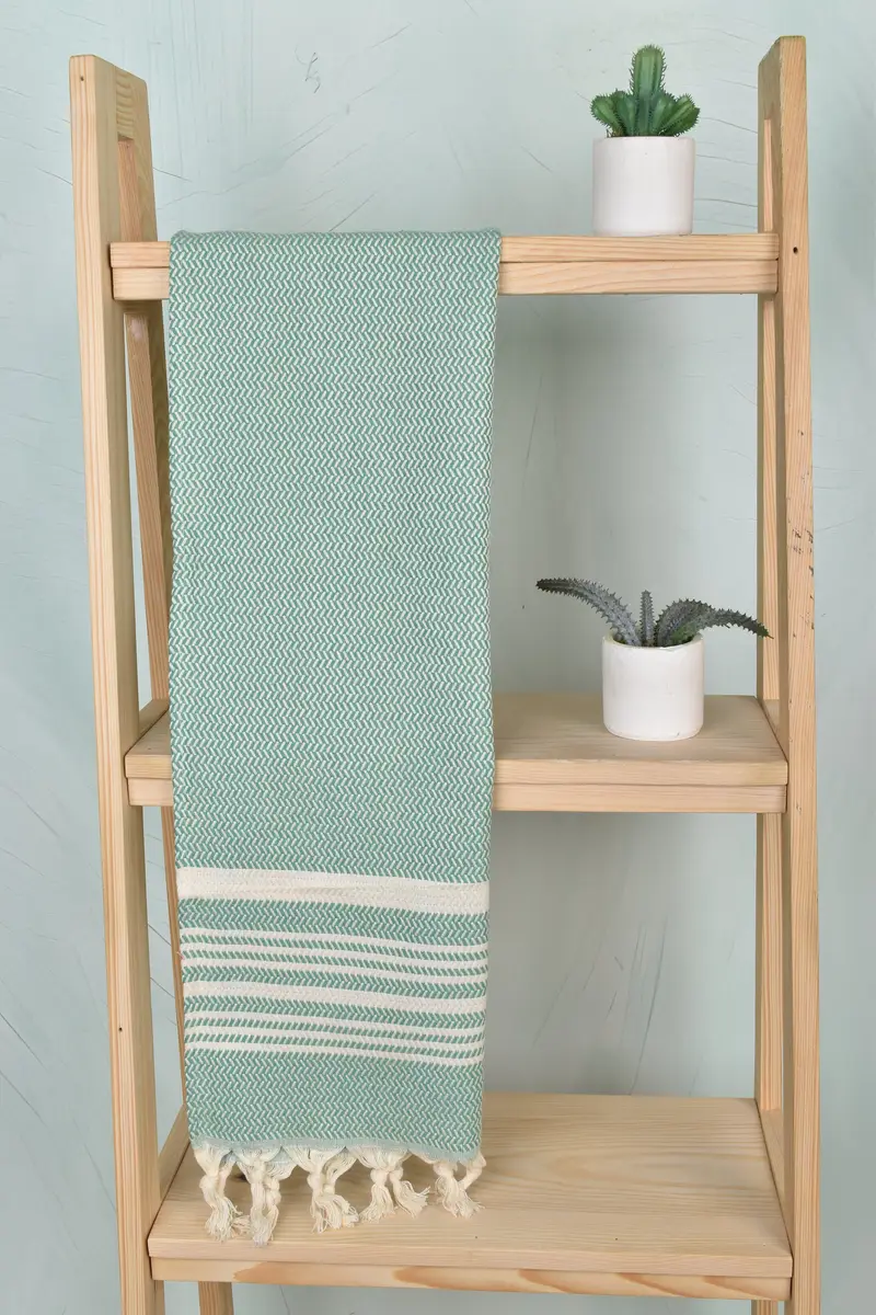 Konuk havlu, ev dekor hediyeleri, banyo havlu, kişiselleştirilmiş mutfak havlu, Noel iyilikleri, düğün iyilikleri, 40x18 pamuklu çizgili havlu, spor salonu havlu - 15