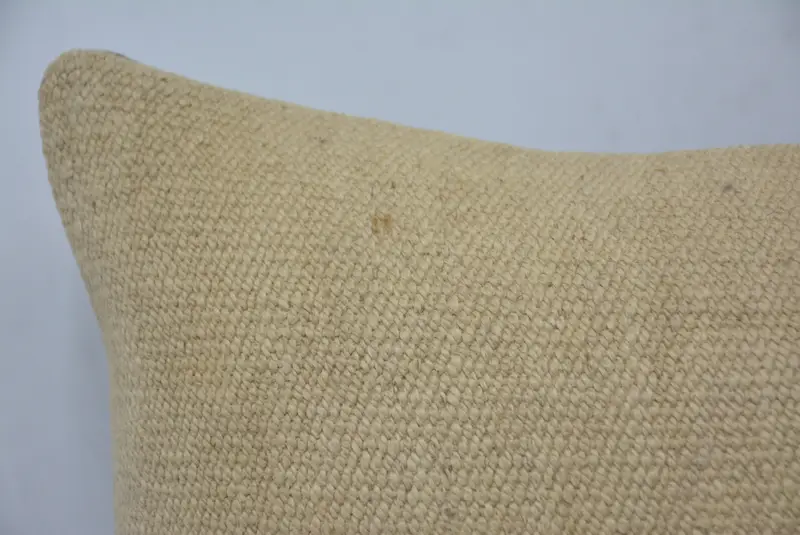 12x20 Beige Cushion, Accent Throw Pillow, Turkish Kilim Pillow, Pillow, Vintage Pillow, Kilim Pillow Cover, Sofa Bolster Pillow Case - 2