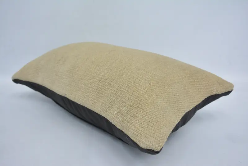 12x20 Beige Cushion, Accent Throw Pillow, Turkish Kilim Pillow, Pillow, Vintage Pillow, Kilim Pillow Cover, Sofa Bolster Pillow Case - 6
