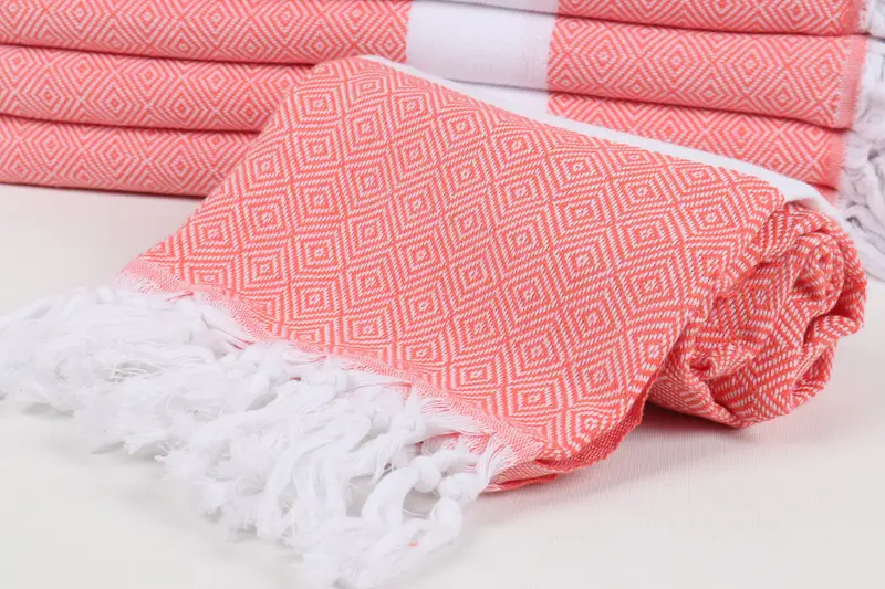 Wedding Favors, Turkish Beach Towel Monogram, Bachelorette Party Favors, Wedding Day Gift For Bride, Best Beach Towel, 70x40 Cotton Diamond Towel - 4