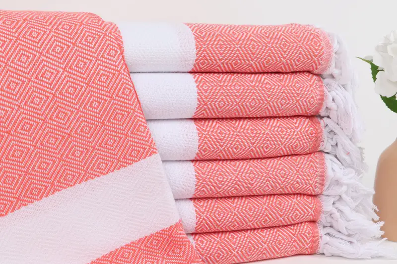 Wedding Favors, Turkish Beach Towel Monogram, Bachelorette Party Favors, Wedding Day Gift For Bride, Best Beach Towel, 70x40 Cotton Diamond Towel - 1
