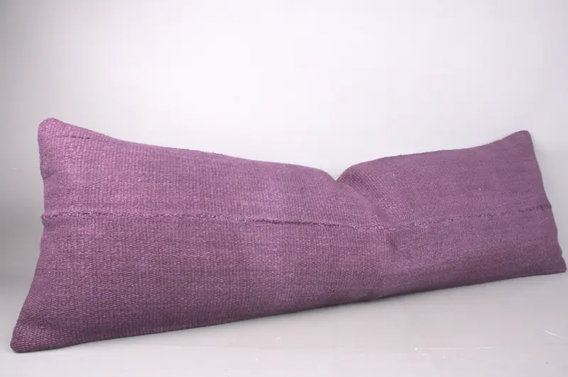 Boho Pillow Sham Cover, 16x48 Purple Cushion Cover, Outdoor Bolster Cushion Case, Cushion Case, Gift Pillow, Pillow for Sofa - 2
