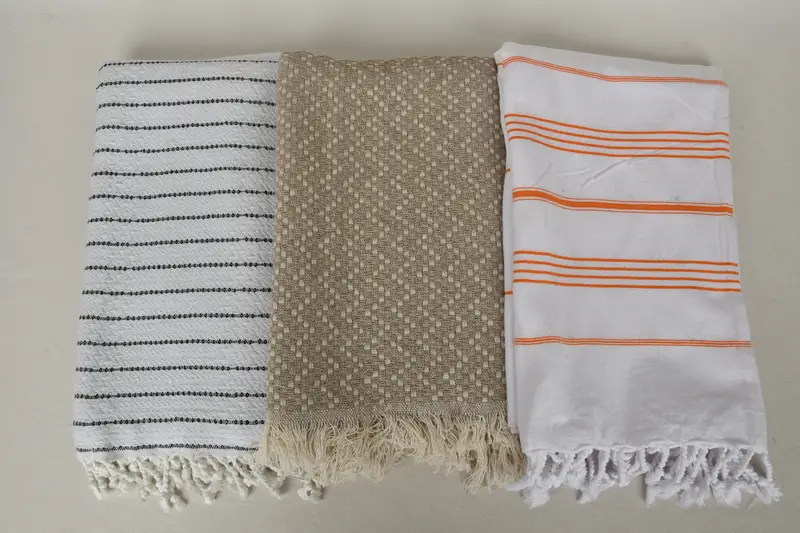 Absorbent towel, Organic Beach Towel, Personalized Beach Towel, Bachelor Gifts, Guest Towel, 70x40 Cotton Set of 10 Towel, Handmade Gift, Gym Towel - 8
