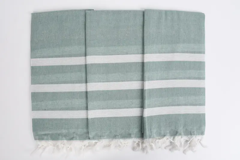 70x40 Cotton Striped Towel, Wedding Hand Made Gift, Fouta towel, Personalized Gift For Her, Organic Turkish towel, Personalized Beach Towel - 8