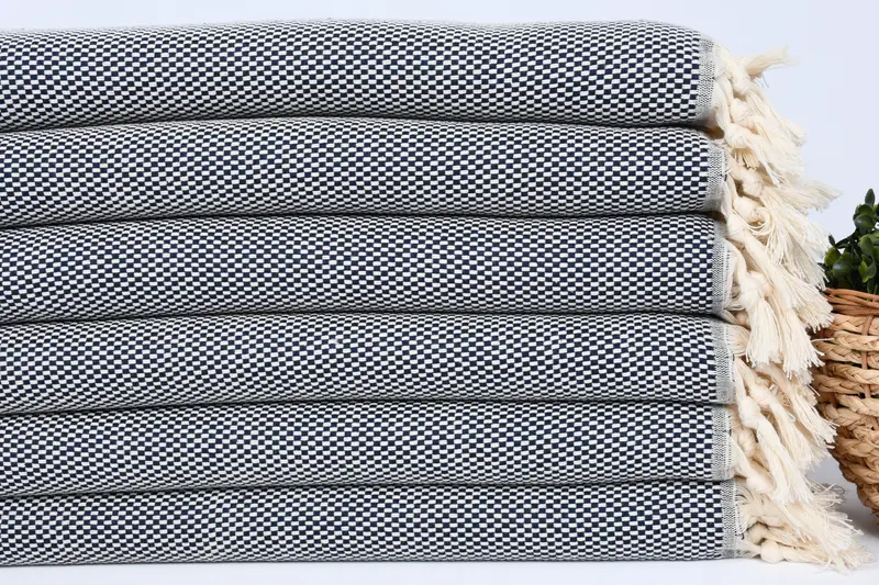 Monogram el havlu, en iyi arkadaş düğün hediyesi, mutfak havlu, dekoratif havlu, 40x18 pamuklu polka nokta havlu, kişiselleştirilmiş hediye, ev ısınma hediyesi - 2