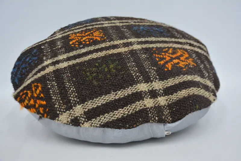 20x20 Brown Cushion, Pillow Case, Turkish Pillow, Ethnical Kilim Rug Pillow, Boho Pillow Sham Cover, Lounge Throw Pillow Sham, Aztec Pillow Case - 6