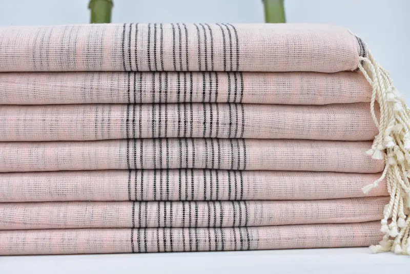 Wedding Gift, Bachelorette Party Gift, Wedding Shower Gift, Unique Wedding Gift, 70x40 Cotton Striped Towel, Bachelor Gifts, Summer Towel, Spa Towel - 1