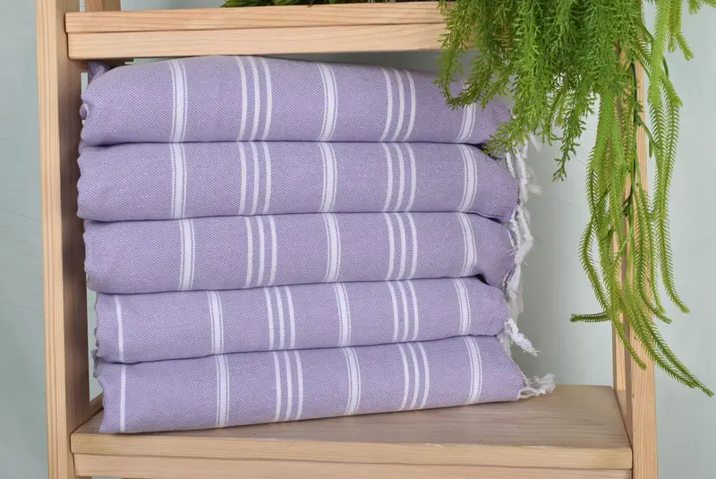 Monogrammed Hand Towel, 40x24 Cotton Striped Towel, Personalized Kitchen Towel, Bachelor Towel, Summer Gift, Personalized Gifts, Halloween Gifts - 1