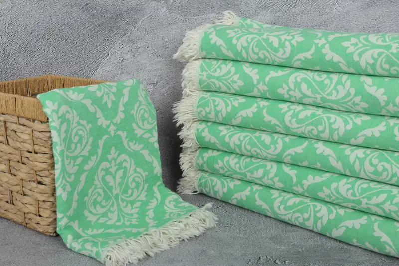 68x36 Cotton Baroque Towel, Gym Towel, Guest Towel, Lightweight towel, Wedding Gifts Towel, Customized Turkish Towel, Embroidered Towel, Unique Gift - 4