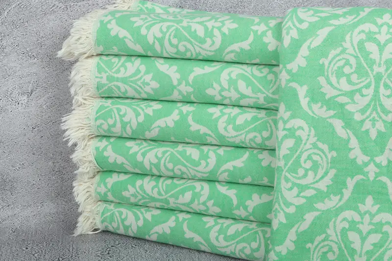 68x36 Cotton Baroque Towel, Gym Towel, Guest Towel, Lightweight towel, Wedding Gifts Towel, Customized Turkish Towel, Embroidered Towel, Unique Gift - 2