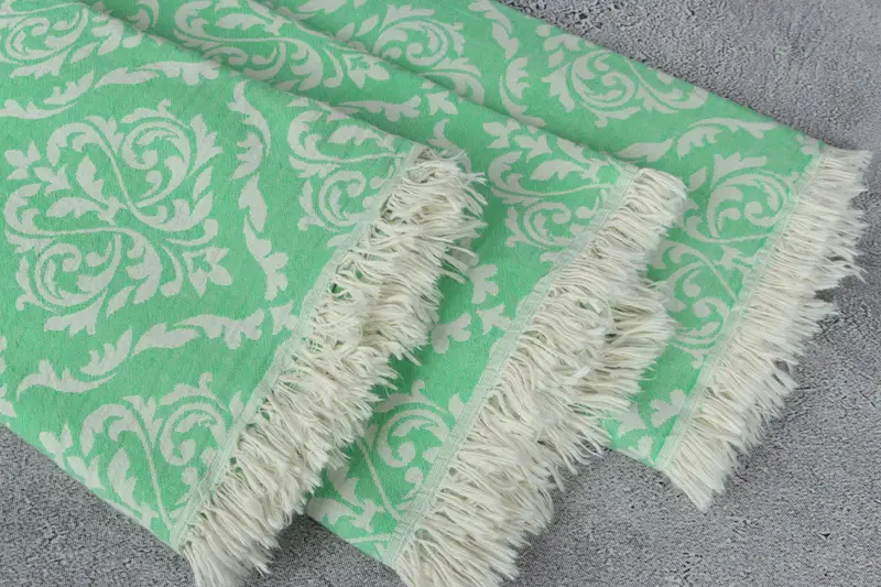 68x36 Cotton Baroque Towel, Gym Towel, Guest Towel, Lightweight towel, Wedding Gifts Towel, Customized Turkish Towel, Embroidered Towel, Unique Gift - 6