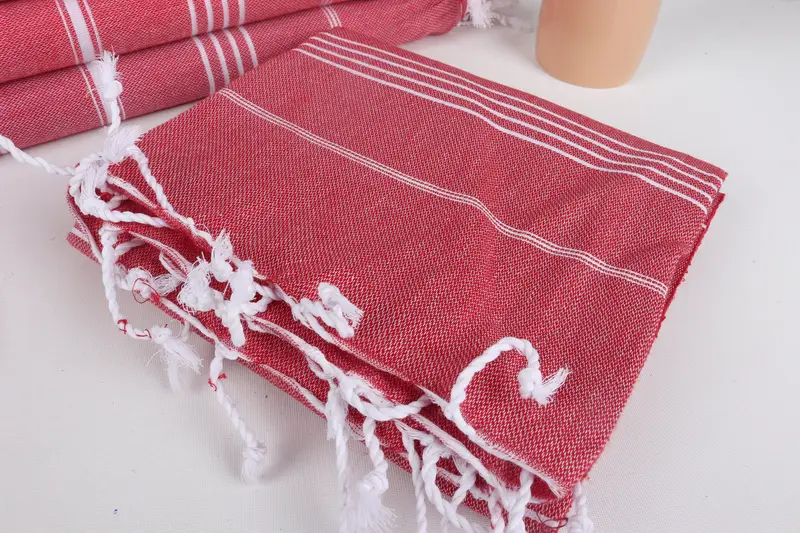 Hammam towel, Soft towel, 70x40 Cotton Striped Towel, Absorbent towel, Wedding For Favor, Lightweight quick-dry peshtemal towel for travel - 5