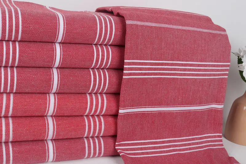 Hammam towel, Soft towel, 70x40 Cotton Striped Towel, Absorbent towel, Wedding For Favor, Lightweight quick-dry peshtemal towel for travel - 2