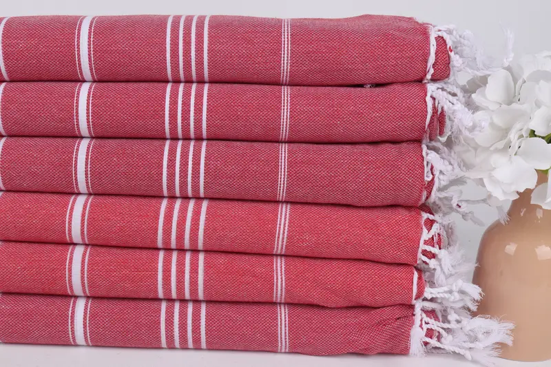 Hammam towel, Soft towel, 70x40 Cotton Striped Towel, Absorbent towel, Wedding For Favor, Lightweight quick-dry peshtemal towel for travel - 3