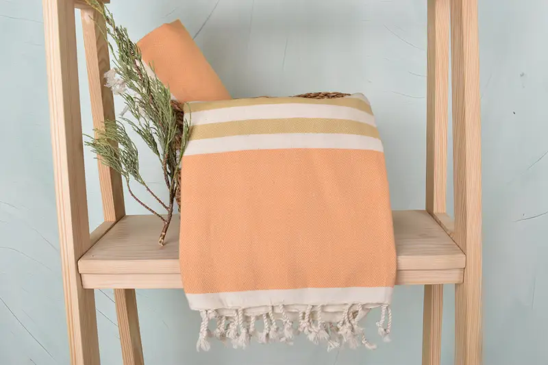 Bachelorette Towel, Quick-dry peshtemal, Family Gift, Housewarming Gift, Luxury towel, 70x40 Cotton Striped Towel, Turkish bath towel for spa - 4