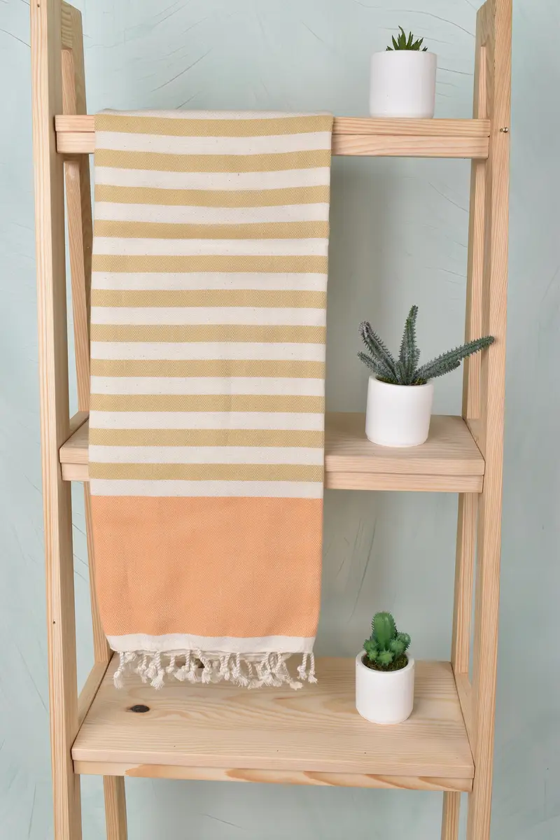 Bachelorette Towel, Quick-dry peshtemal, Family Gift, Housewarming Gift, Luxury towel, 70x40 Cotton Striped Towel, Turkish bath towel for spa - 8