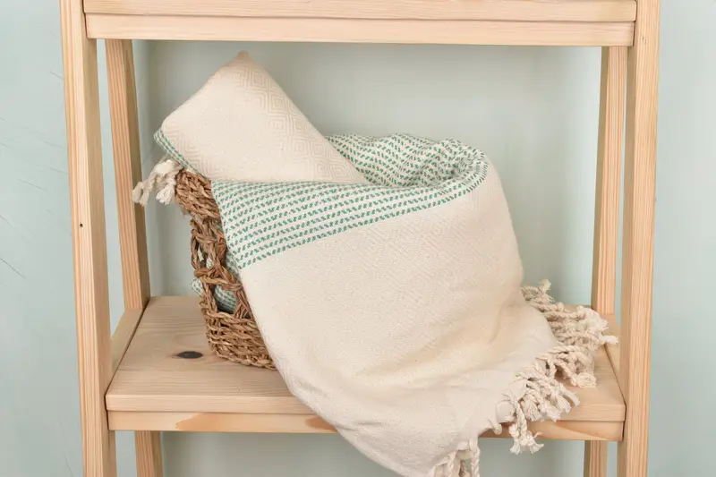 Bridal Shower Favors, Turkish beach towel with fringe, 70x40 Cotton Diamond Towel, Monogram Turkish Towel, Wedding Shower Gift, Peshtemal Towel - 3