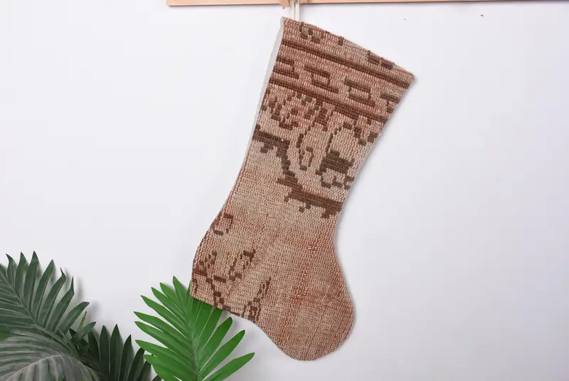 Noel Süsleri Deseni, 7 İnç Rahat Tatil Çorabı