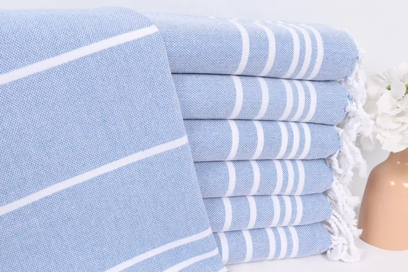 Personalized Gift, 38x18 Cotton Striped Towel, Monogram Hand Towel, Best Friend Christmas Gift, Customized Turkish Towel, Monogrammed Hand Towel - 1