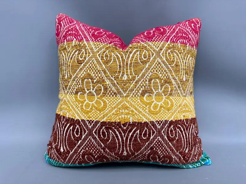 20x20 Brown Cushion Case, Gift Pillow, Bright Pillow Case, Interior Designer Pillow, Cushion, Pattern Throw Pillow Cover, Throw Kilim Pillow - 1