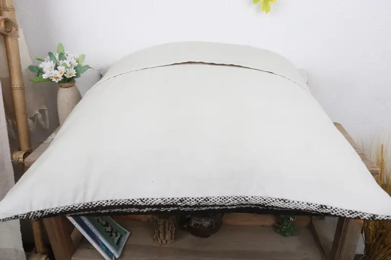 Turkish Pillow, Pattern Throw Cushion Case, Cushion Cover, Kilim Cushion Sham, 24x24 White Pillow Cover, Turkish Kilim Pillow - 7