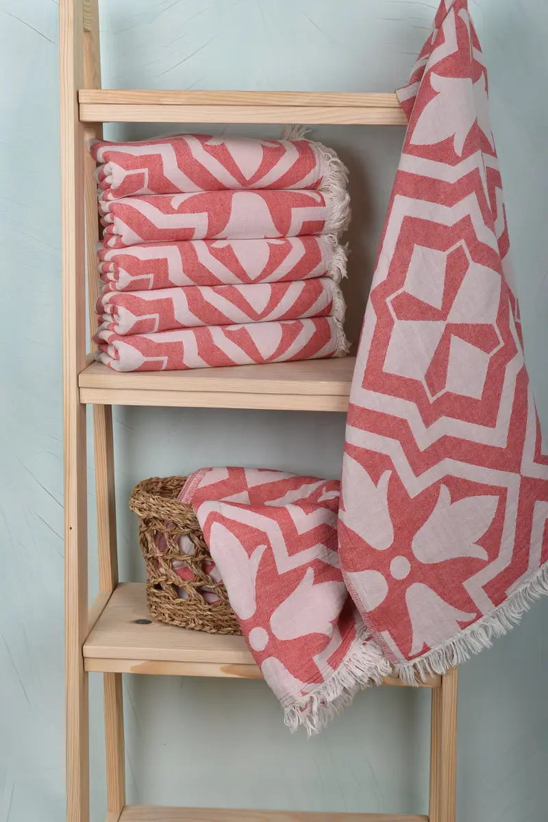 Custom Gift, 68x36 Cotton Tulip Patterned Towel, Arizona Bachelorette Party Favors, Bridesmaid Gift Towel, Luxury towel, Bridal Party Gifts - 4