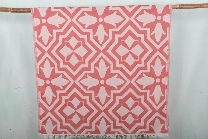 Custom Gift, 68x36 Cotton Tulip Patterned Towel, Arizona Bachelorette Party Favors, Bridesmaid Gift Towel, Luxury towel, Bridal Party Gifts - 1