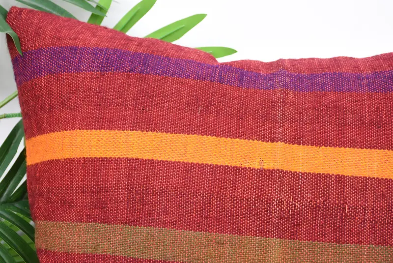 Pillow Sham, Antique Pillows, 18x18 Red Cushion Cover, Vintage Kilim Pillow, Ottoman Pillow Cover, Vintage Kilim Throw Pillow - 2