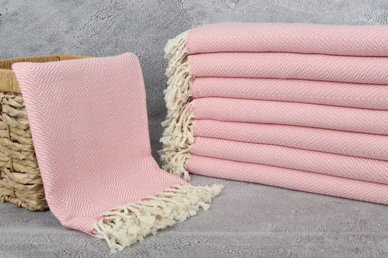 70x40 Cotton Chevron Towel, Home Decor Towel, Wedding Favors, Valentines Day Gift For Her, Custom Turkish Towel, Bachelor Gifts, Travel towel - 3