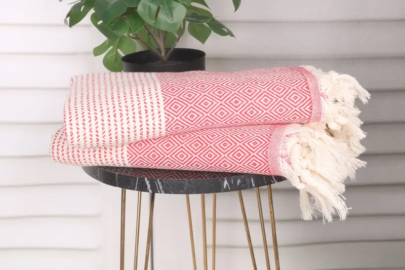 Luxury towel, Personalized Turkish Towel, 70x36 Cotton Diamond Towel, Birthday Gift, Turkish towel bulk order for wedding gifts, Turkish bath towel - 3