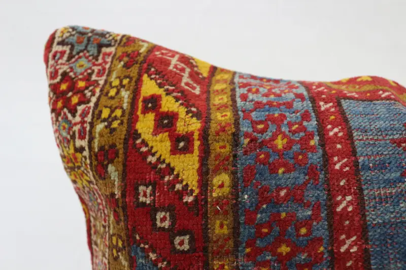 Customized Cushion Cover, Antique Pillows, 32x32 Red Pillow Sham, Office Chair Pillow Sham, Turkish Kilim Pillow, Home Decor Pillow, Pillow Case - 2