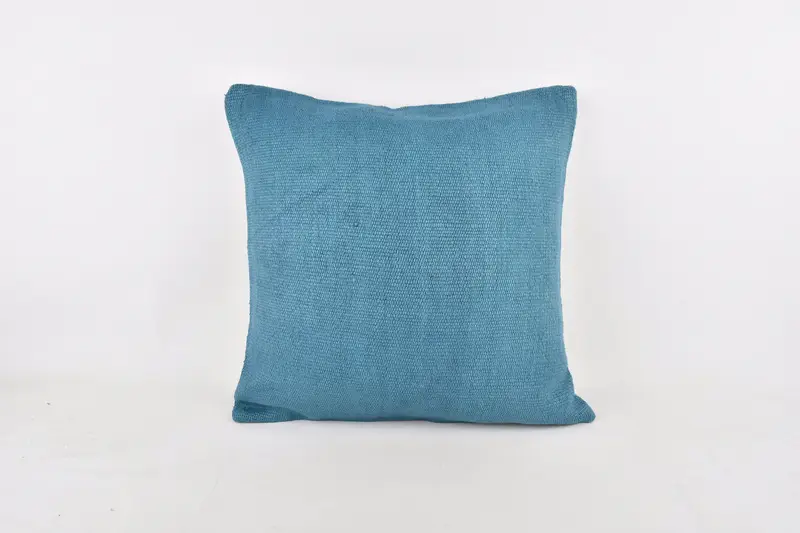 Pillow for Sofa, Tribal Pillow Cover, Kilim Pillow, Pet Cushion Cover, Floor Cushion Cover, 24x24 Blue Pillow Cover, Pillow, Pillow for Couch - 1